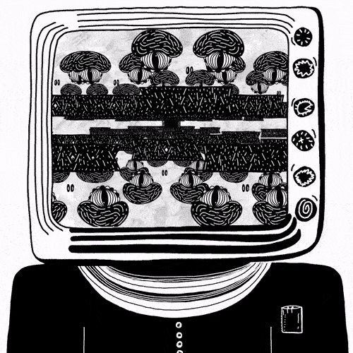 Tunnel Monsters Faces Animation 4K - Movimento