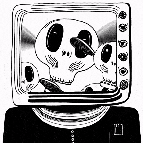 Flying Skulls Animation Video 4K - Movimento