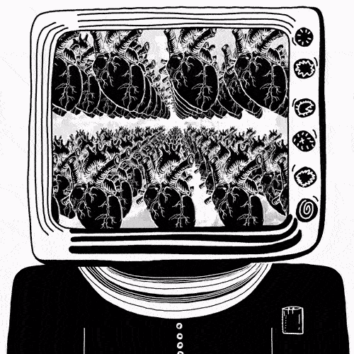 Tunnel Pulsating Heart Animation 4K - Movimento