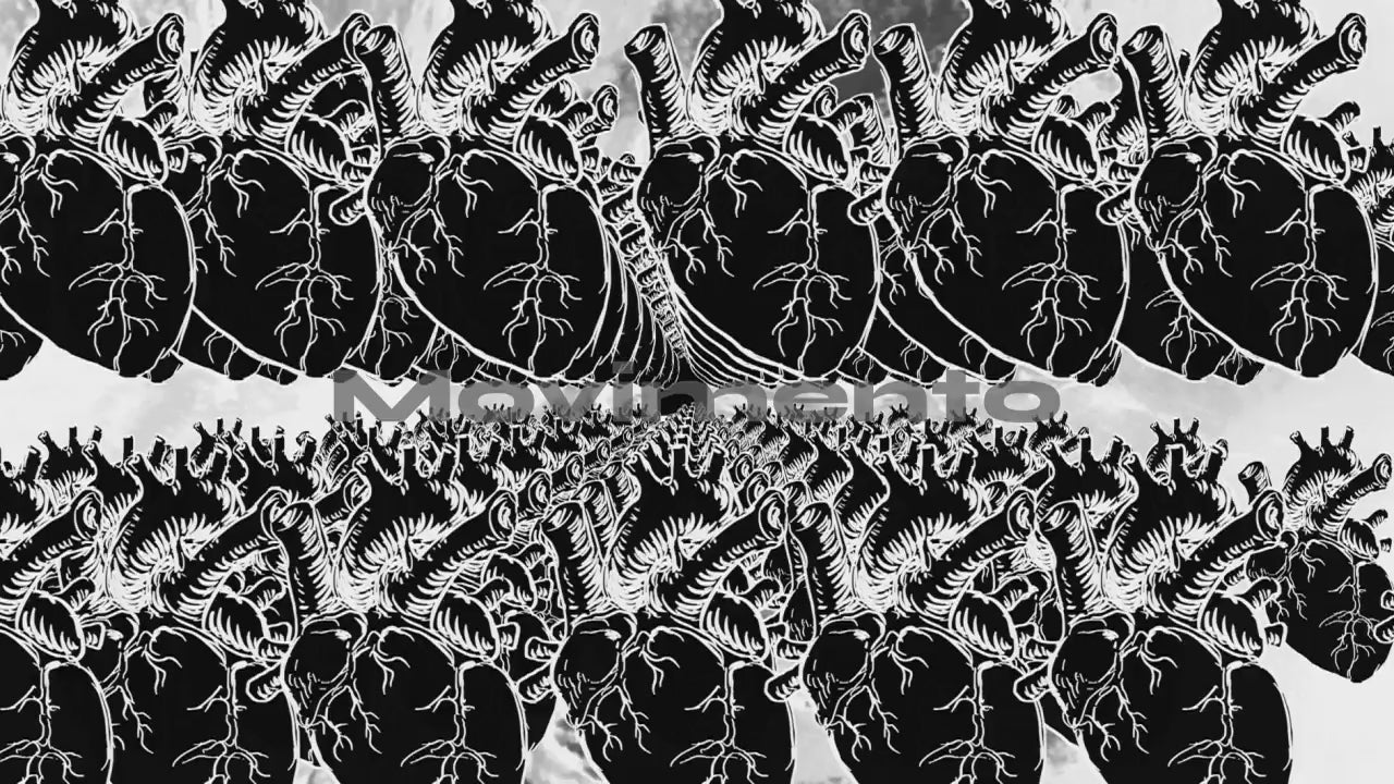 Tunnel Pulsating Heart Animation 4K